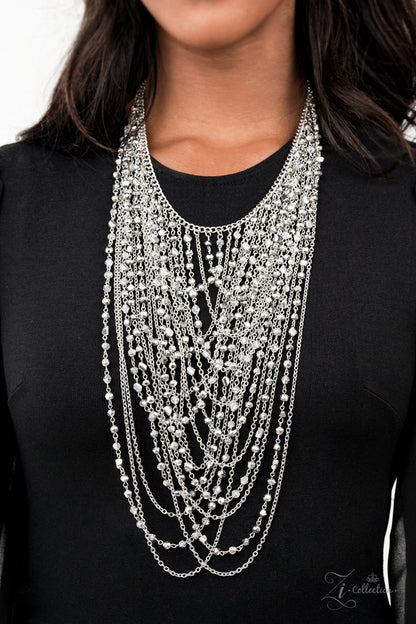 Paparazzi Accessories-ENTICING ZI SERIES Hematite/Silver