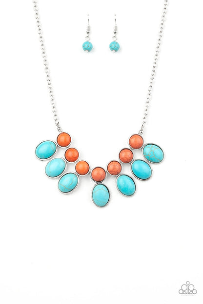 Paparazzi Accessories-Environmental Impact Blue Necklace Set