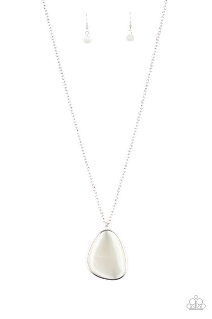 Paparazzi Accessories-Ethereal Experience White Necklace Set