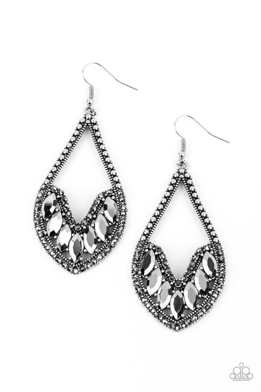 Paparazzi Accessories-Ethereal Expressions Silver Earrings