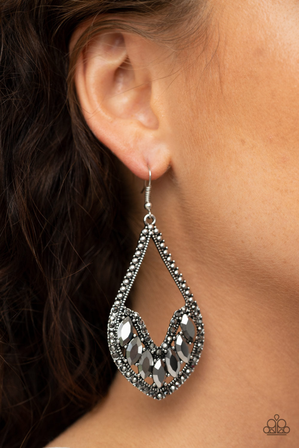 Paparazzi Accessories-Ethereal Expressions Silver Earrings