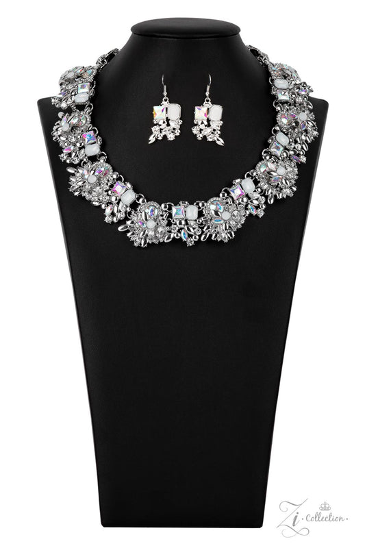 Paparazzi Accessories-Exceptional Irresistible Iridescent 2021 Zi Series Necklace Set