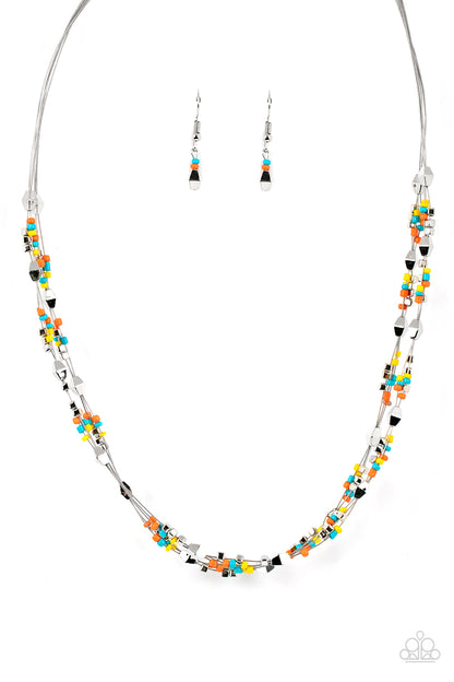 Paparazzi Accessories-Explore Every Angle Multi Seed Bead Necklace Set