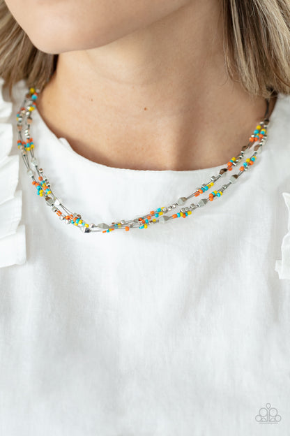 Paparazzi Accessories-Explore Every Angle Multi Seed Bead Necklace Set