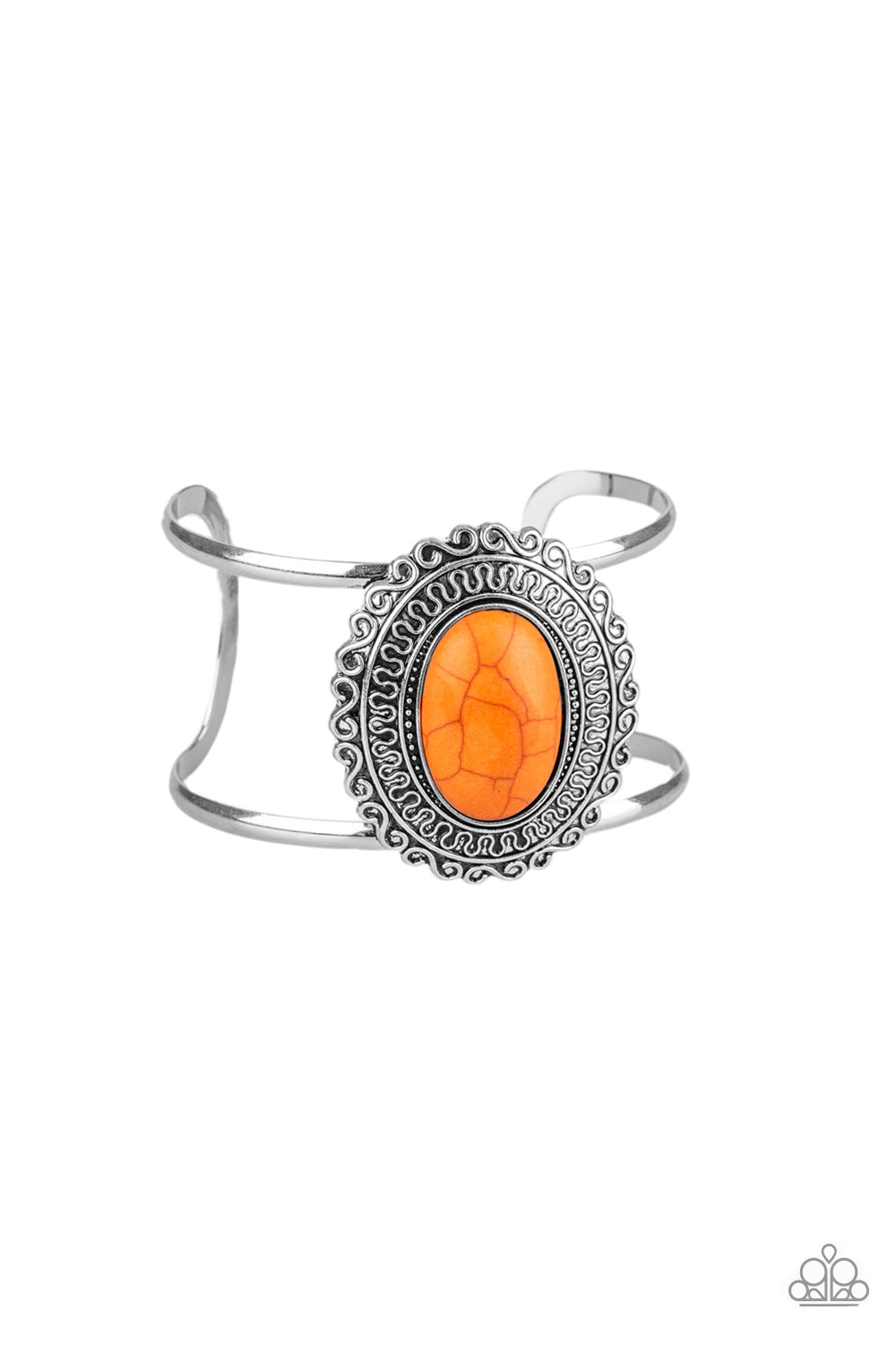 Paparazzi Accessories-Extra EMPRESS-ive Orange Cuff Bracelet