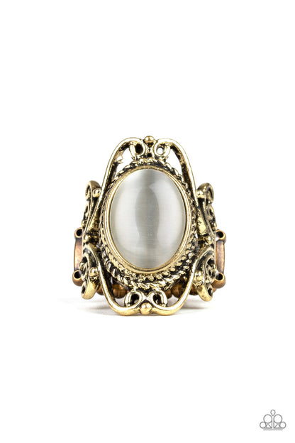 Paparazzi Accessories-Fairytale Flair Brass Ring