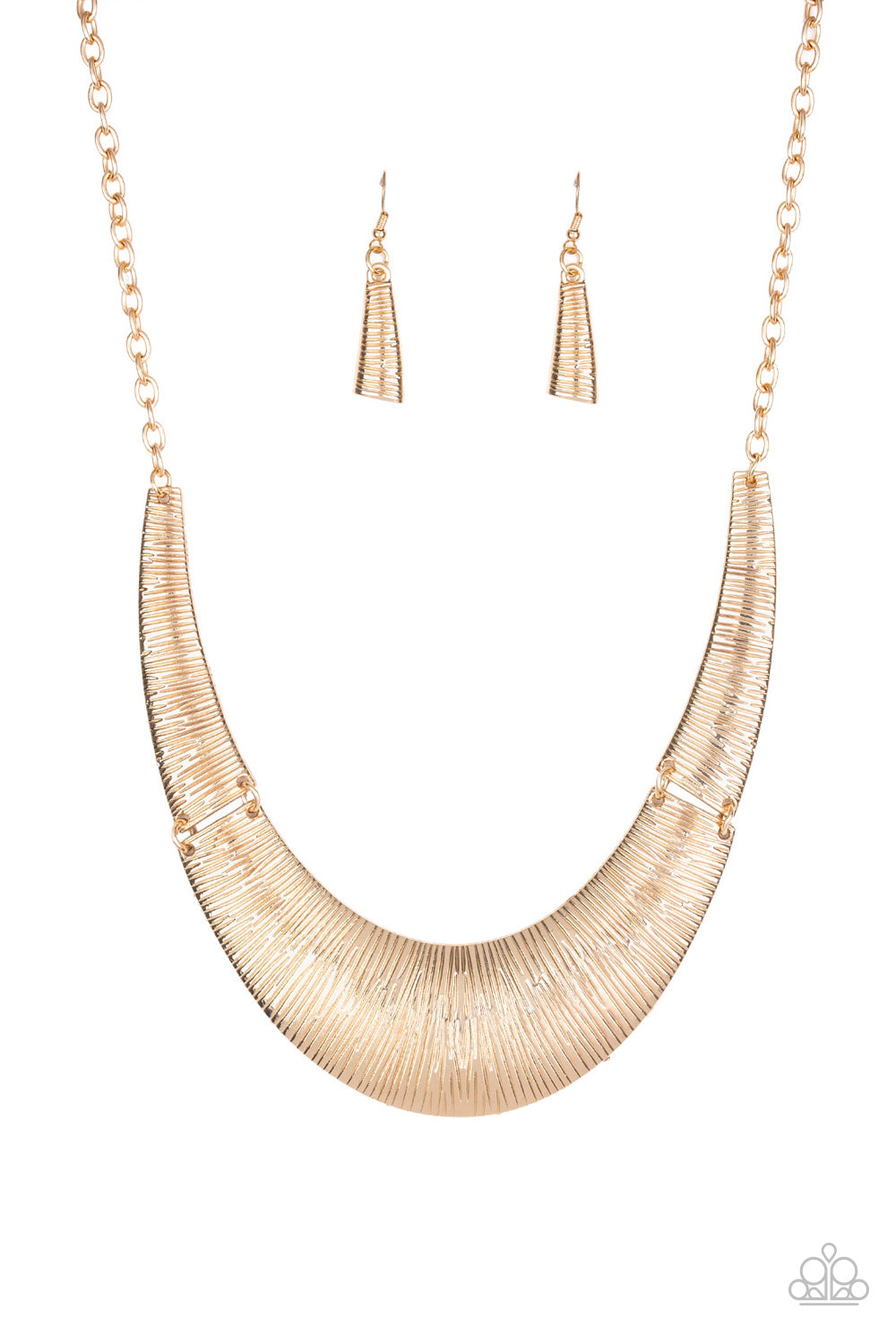 Paparazzi Accessories-Feast or Famine Gold Necklace Set