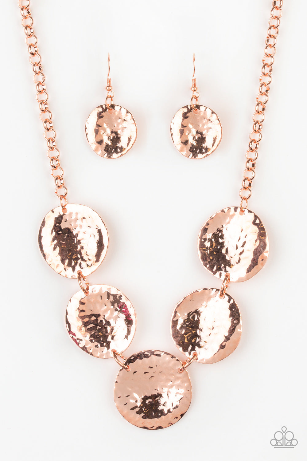 Paparazzi Accessories-First Impressions Copper Necklace Set