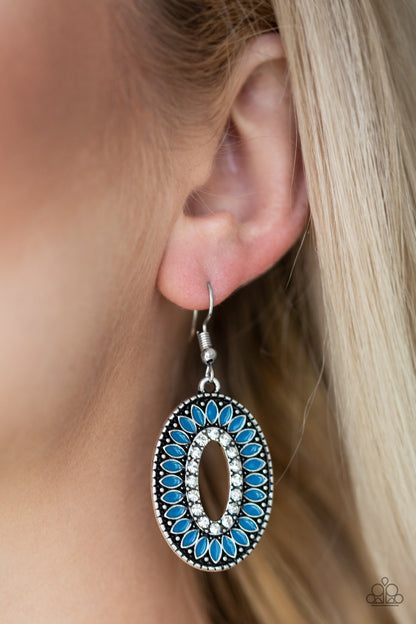 Paparazzi Accessories-Fishing For Fabulous Blue Earrings