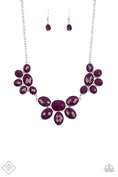 Paparazzi Accessories-Flair Affair Purple Necklace Set