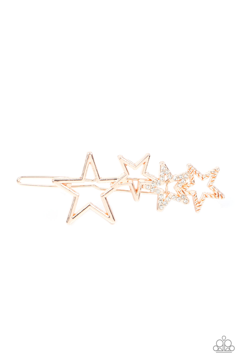 Paparazzi Accessories-From STAR To Finish Gold Hair Clip