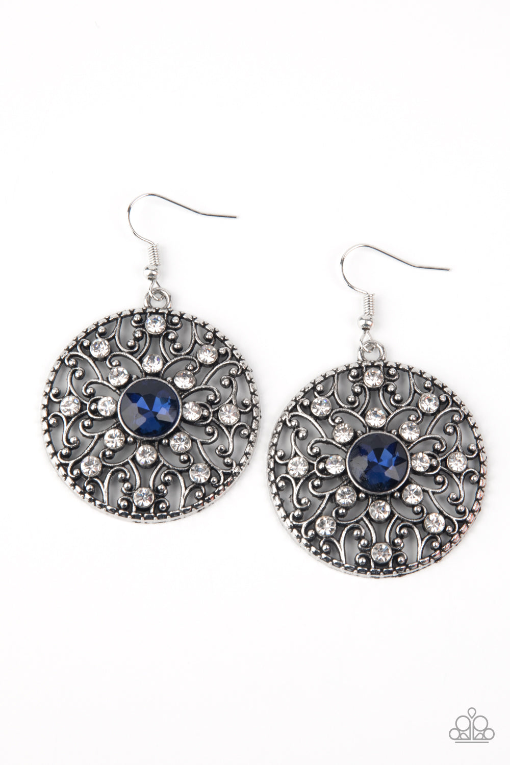 Paparazzi Accessories-GLOW Your True Colors Blue Earrings