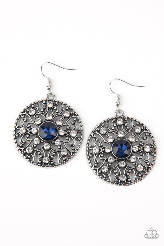 Paparazzi Accessories-GLOW Your True Colors Blue Earrings