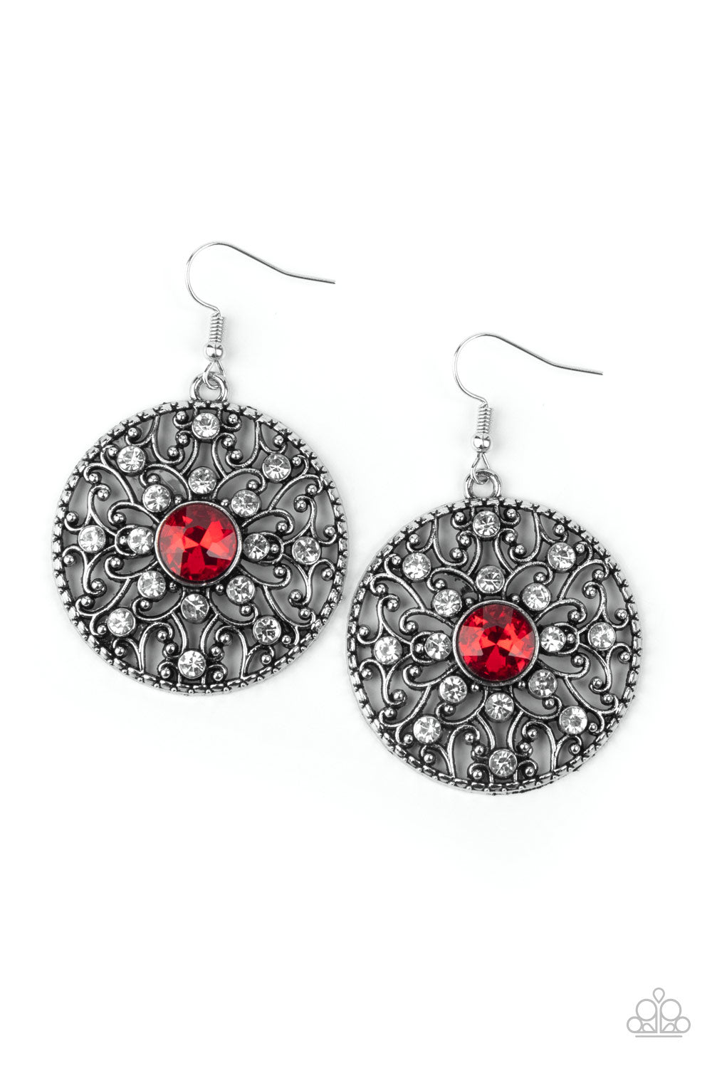 Paparazzi Accessories-GLOW Your True Colors Red Earrings