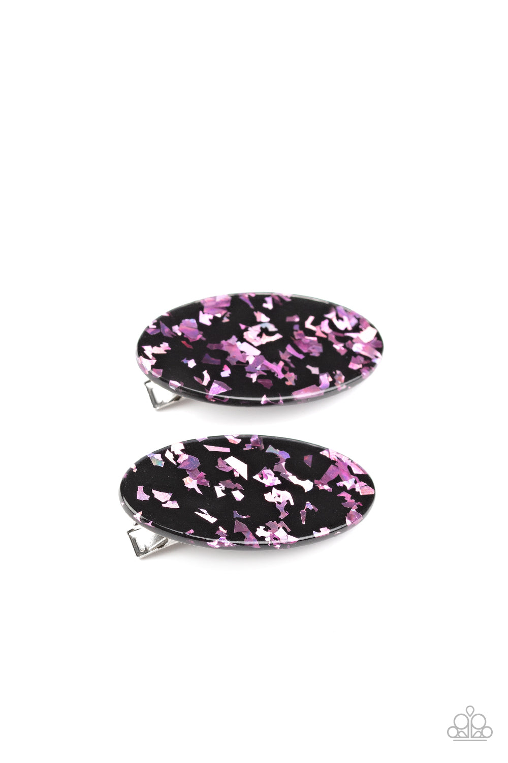 Paparazzi Accessories-Get OVAL Yourself Pink Hair Clip