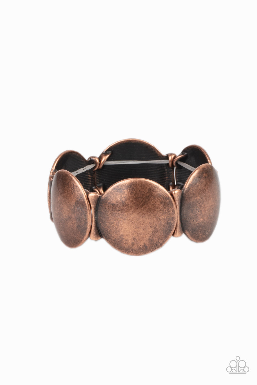 Paparazzi Accessories-Going, Going, GONG! Copper Disc Bracelet