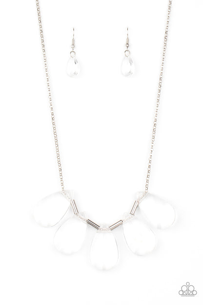 Paparazzi Accessories-HEIR It Out White Necklace Set