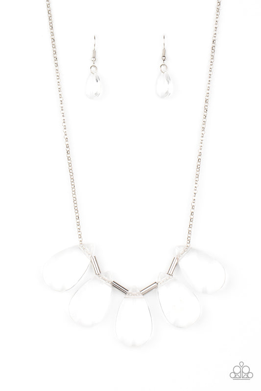 Paparazzi Accessories-HEIR It Out White Necklace Set