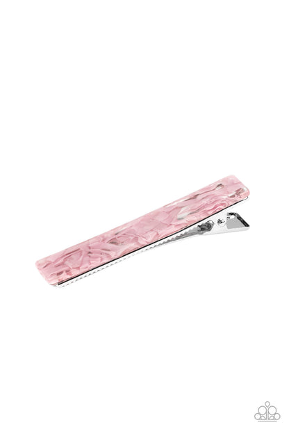 Paparazzi Accessories-Hair Goals Pink Hair Clip