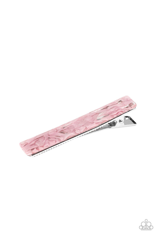 Paparazzi Accessories-Hair Goals Pink Hair Clip