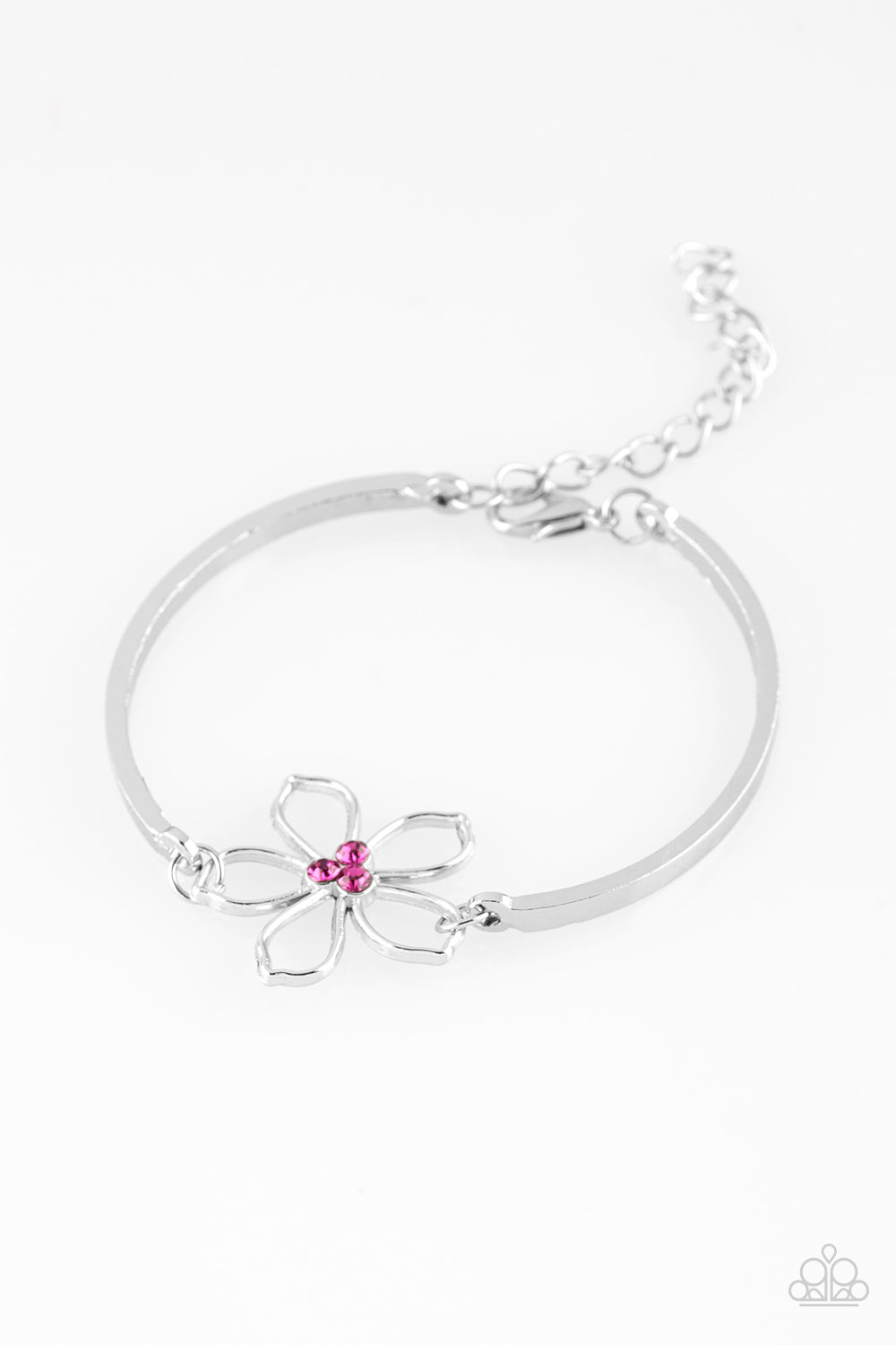 Paparazzi Accessories-Hibiscus Hipster Pink Bracelet