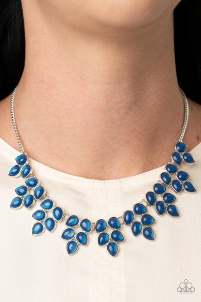 Paparazzi Accessories-Hidden Eden Blue Necklace Set