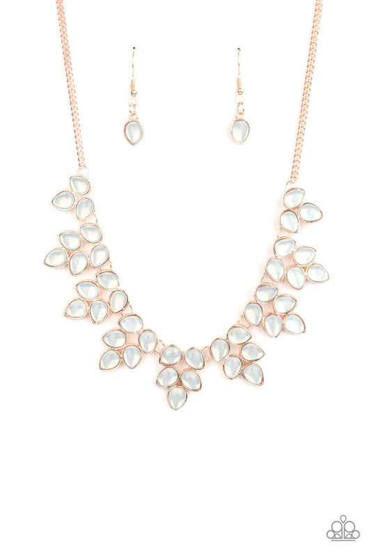 Paparazzi Accessories-Hidden Eden Gold Leafy Necklace Set
