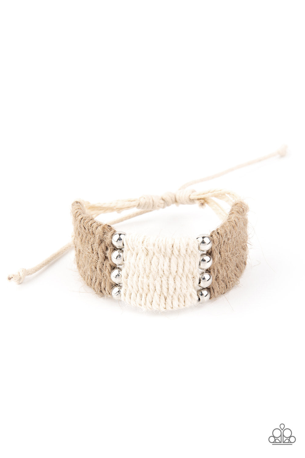 Paparazzi Accessories-High Tides Brown Twine Bracelet