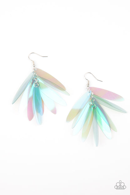 Paparazzi Accessories-Holographic Glamour Multi Earrings