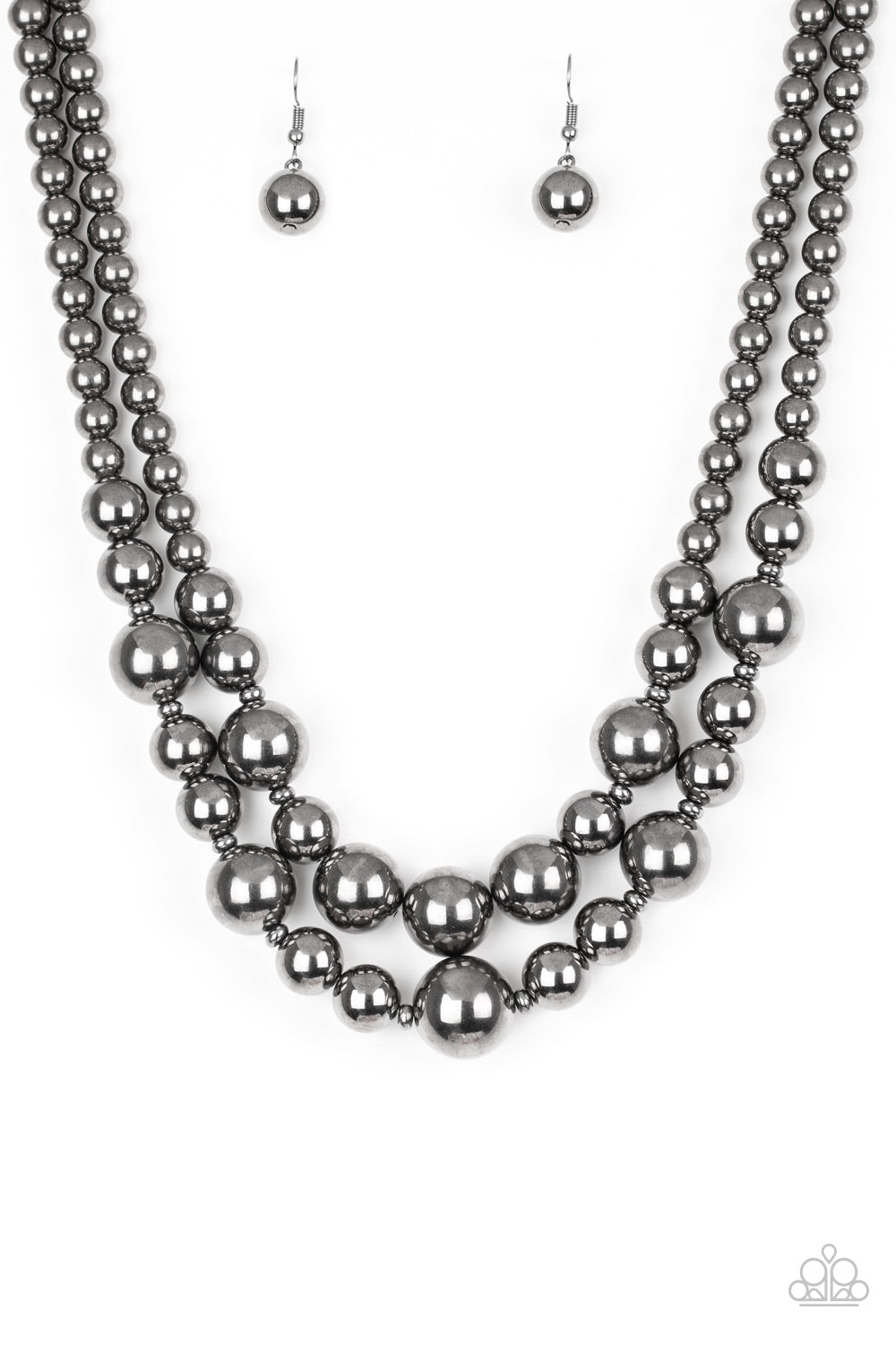 Paparazzi Accessories-I Double Dare You Black Necklace Set