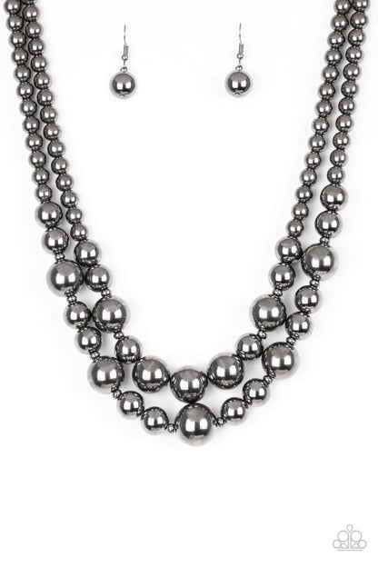 Paparazzi Accessories-I Double Dare You Black Necklace Set