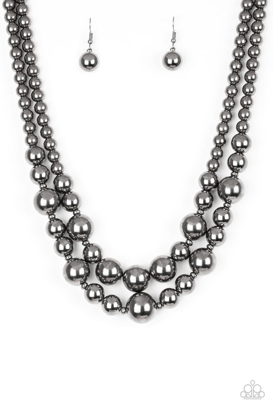 Paparazzi Accessories-I Double Dare You Black Necklace Set
