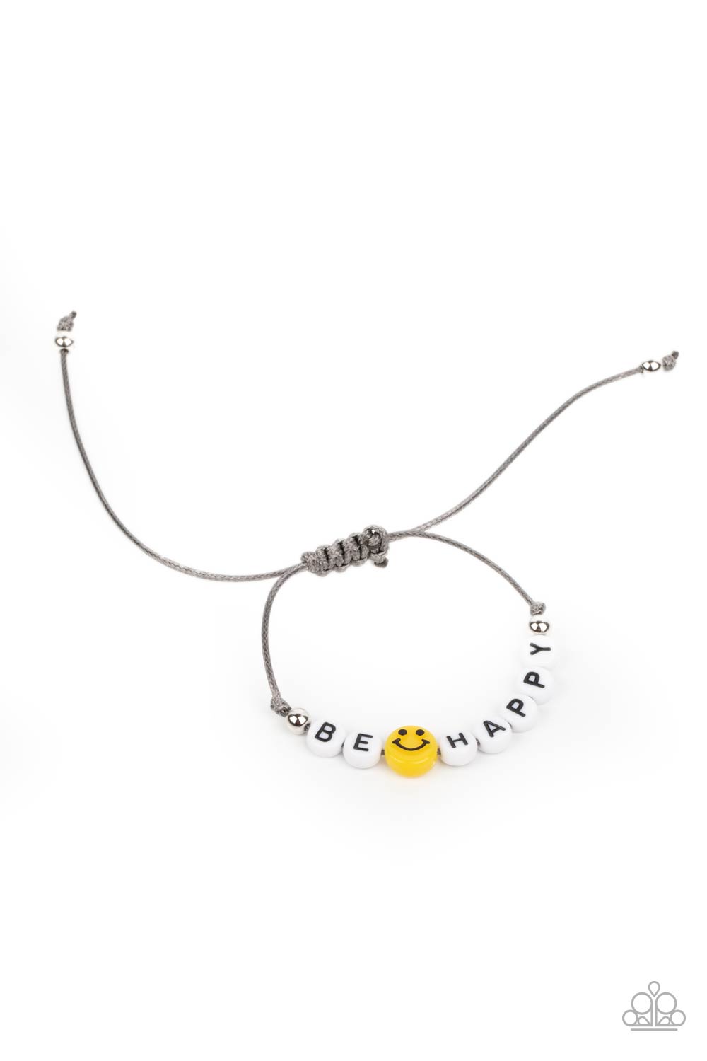 Paparazzi Accessories-I LOVE Your Smile White Bead Be Happy Bracelet