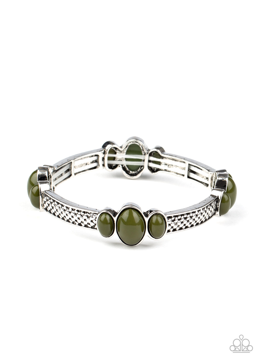 Paparazzi Accessories-Instant Zen Green Bracelet Set