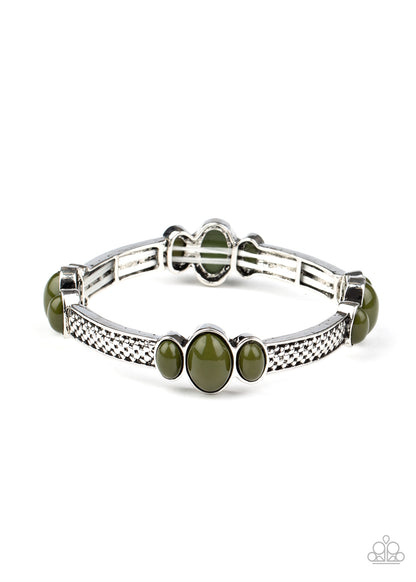 Paparazzi Accessories-Instant Zen Green Bracelet Set