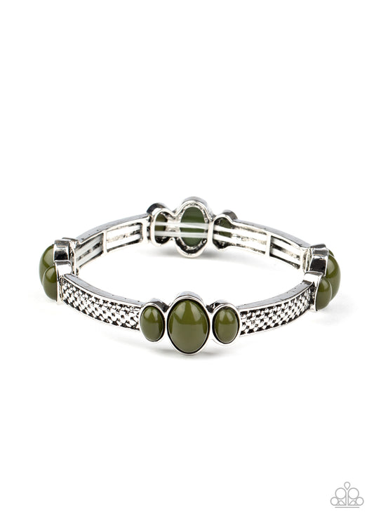 Paparazzi Accessories-Instant Zen Green Bracelet Set