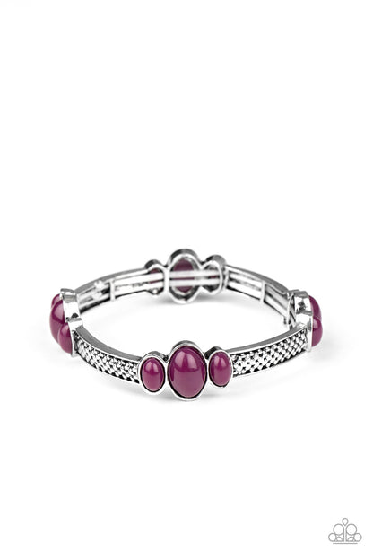 Paparazzi Accessories-Instant Zen Purple Bracelet