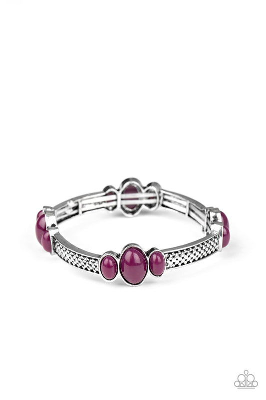 Paparazzi Accessories-Instant Zen Purple Bracelet