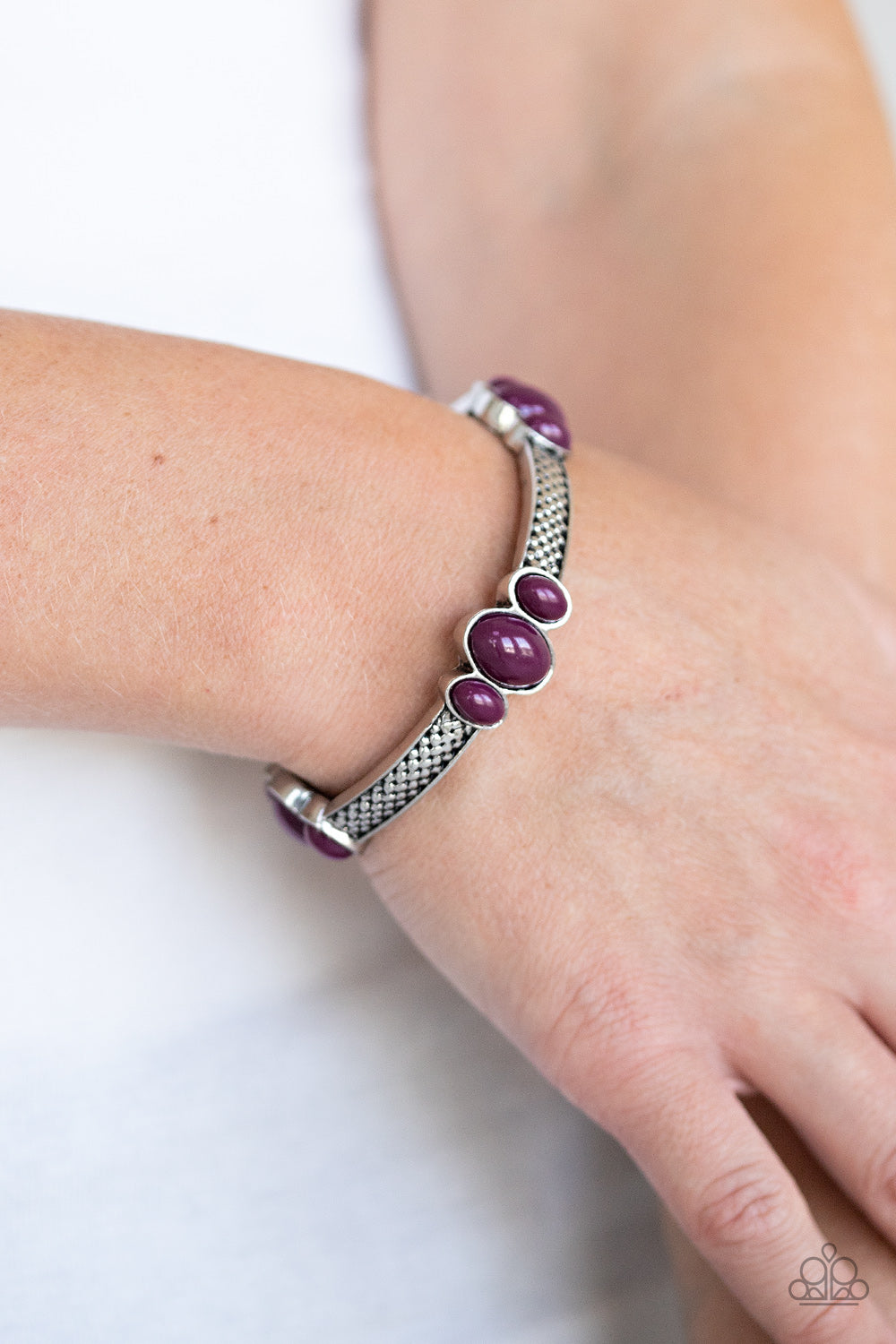 Paparazzi Accessories-Instant Zen Purple Bracelet