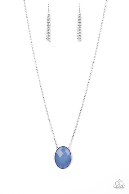 Paparazzi Accessories-Intensely Illuminated Blue Necklace Set