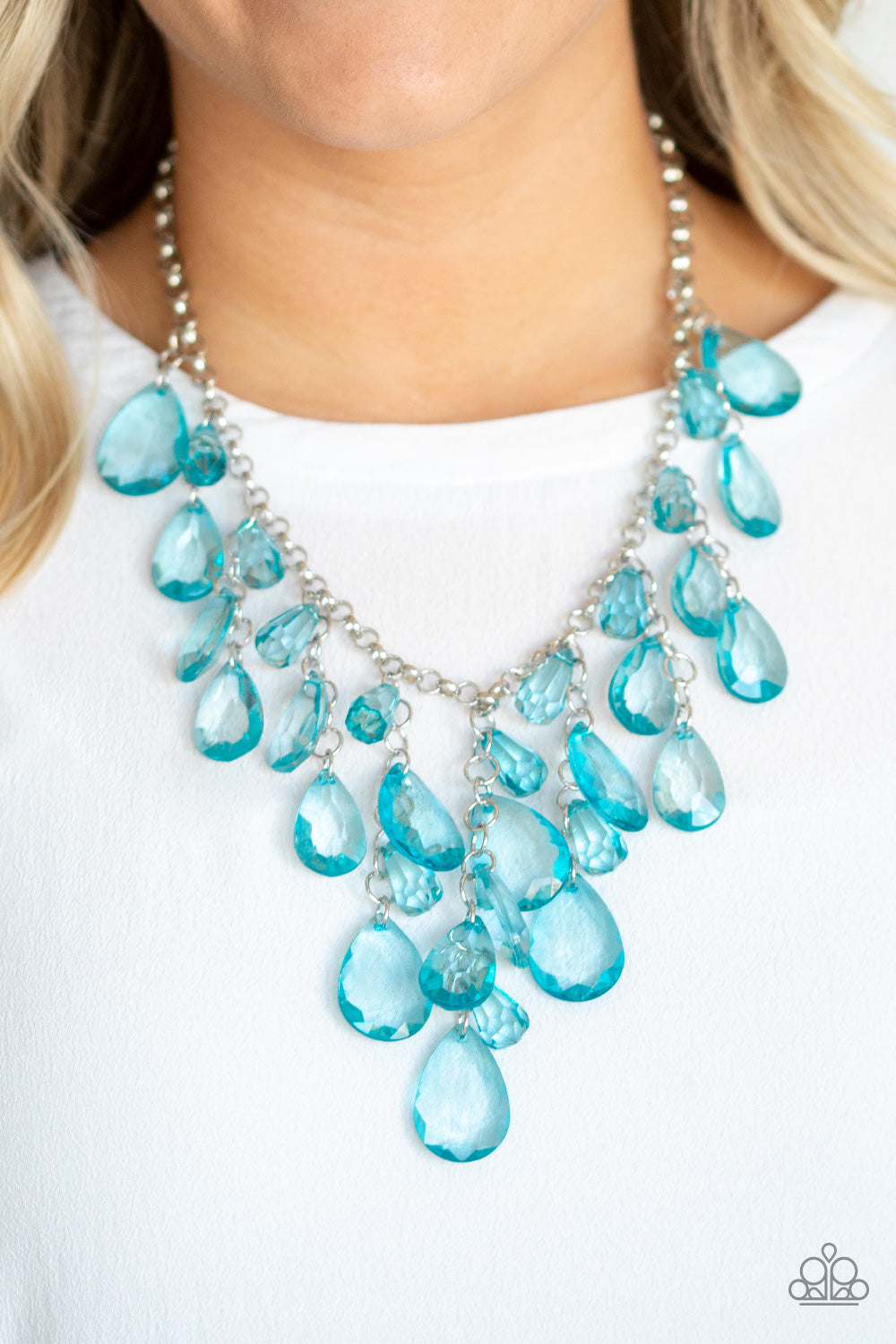 Paparazzi Accessories- Irresistible Iridescence Blue Necklace Set