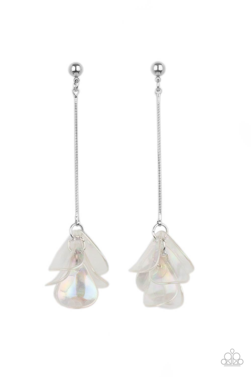 Paparazzi Accessories-Keep Them In Suspense Multi Iridescent Petal Earrings