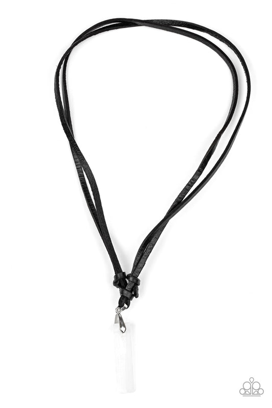 Paparazzi Accessories-Kryptonite Men's White Neck Cord