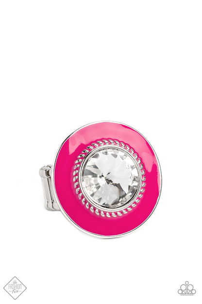 Paparazzi Accessories-Ladylike Levity Pink January Fashion Fix Ring