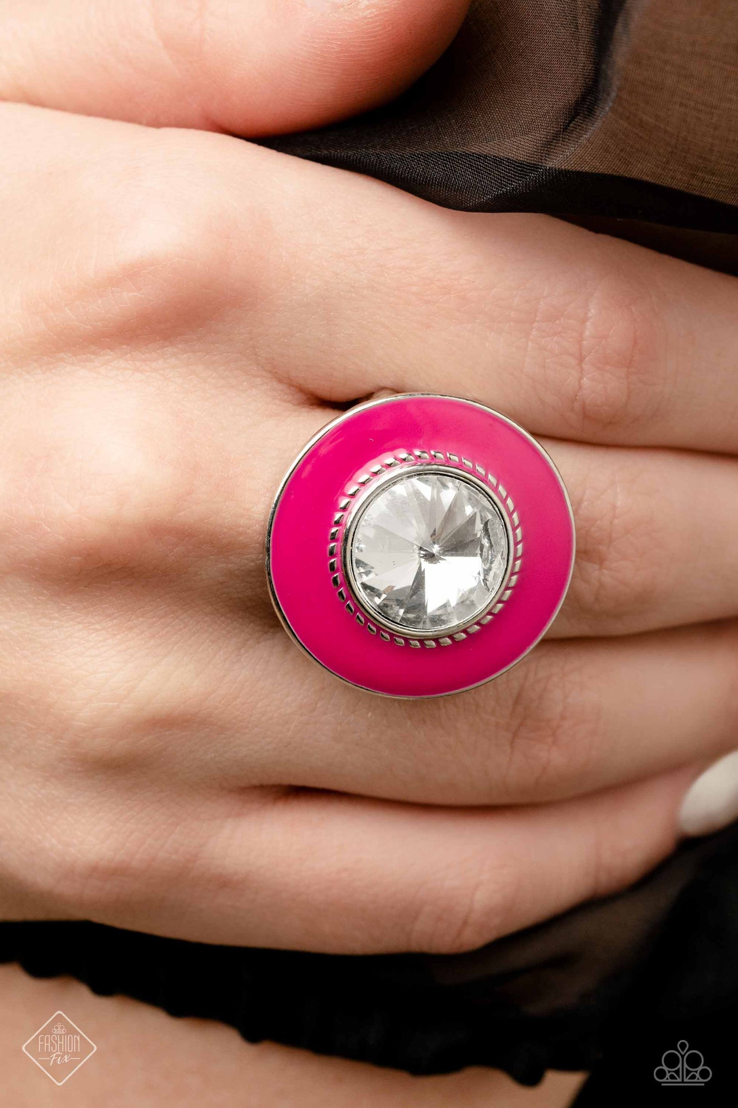 Paparazzi Accessories-Ladylike Levity Pink January Fashion Fix Ring