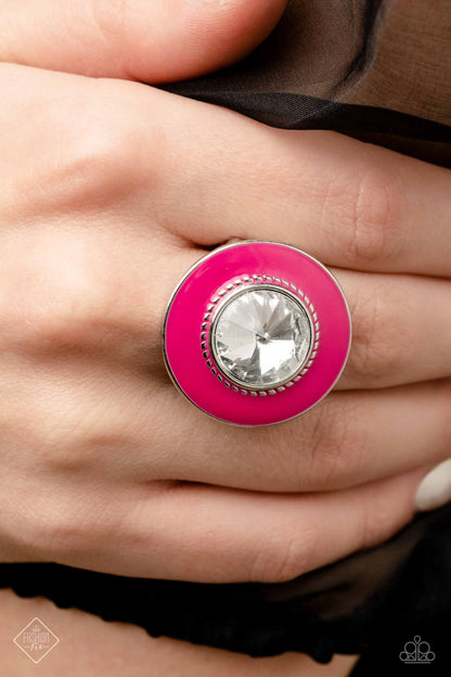 Paparazzi Accessories-Ladylike Levity Pink January Fashion Fix Ring