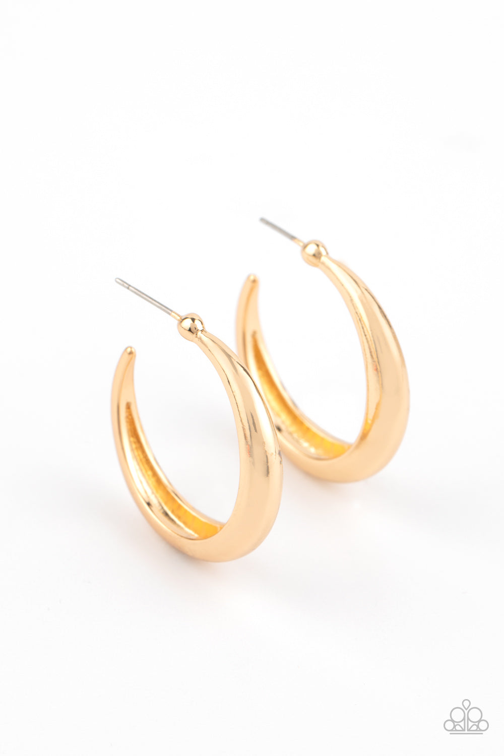 Paparazzi Accessories-Lay It On Thick Gold Earrings