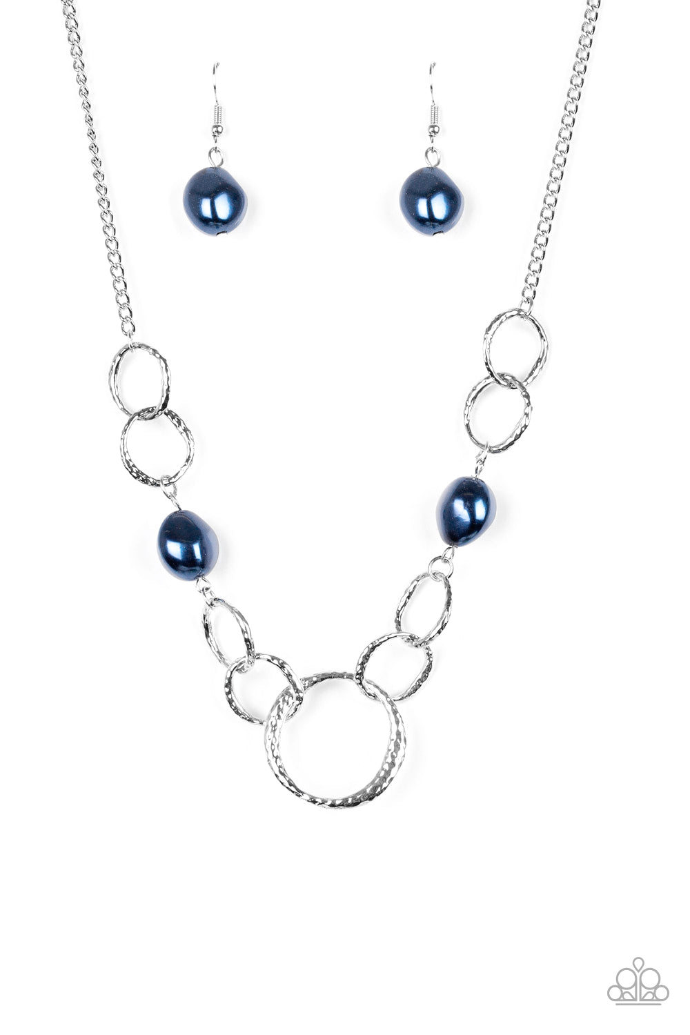 Paparazzi Accessories-Lead Role Blue Necklace Set