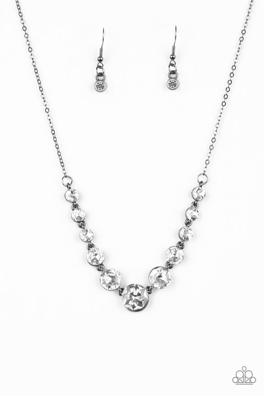 Paparazzi Accessories-Leading Socialite Black Necklace Set