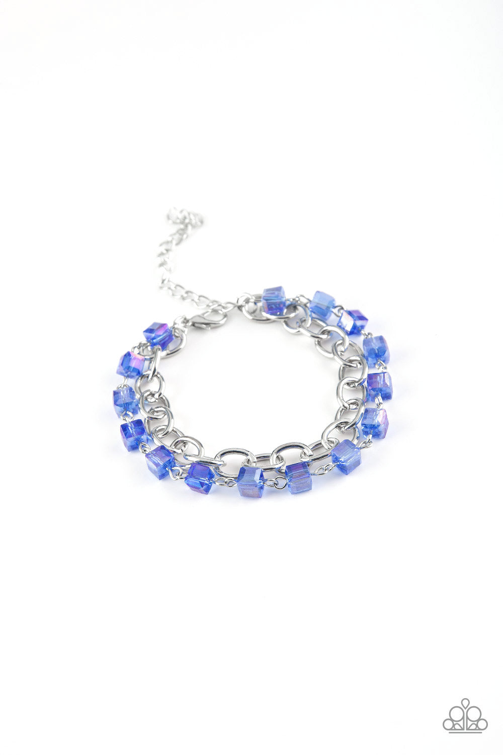 Paparazzi Accessories-Life of The Block Party Blue  Bracelet